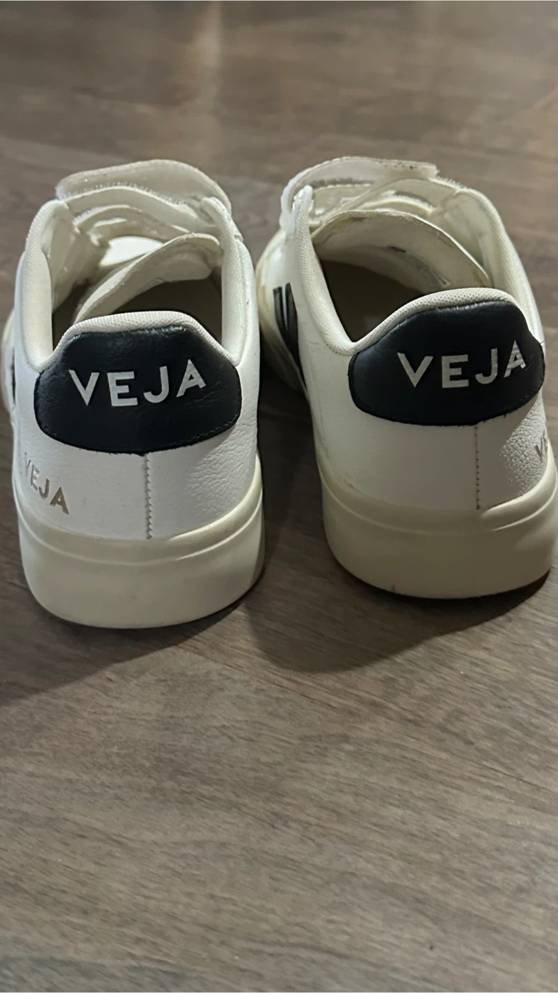 Veja White Velcro Sneakers - Size 36