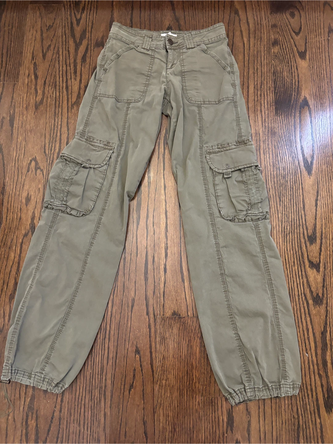 Garage low rise Khaki Cargo Pants