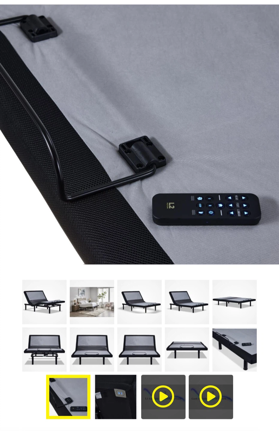 Adjustable Bed Frame with Remote full set on sale - photo 2