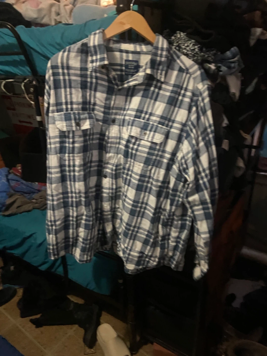 Faded glory Flannel Shirt - Blue Plaid