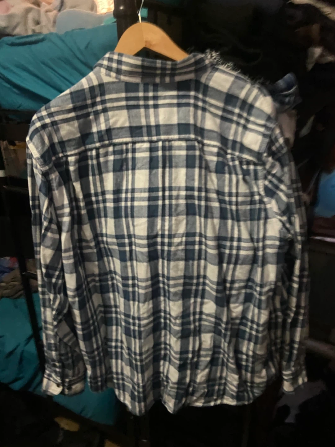 Faded glory Flannel Shirt - Blue Plaid - photo 2
