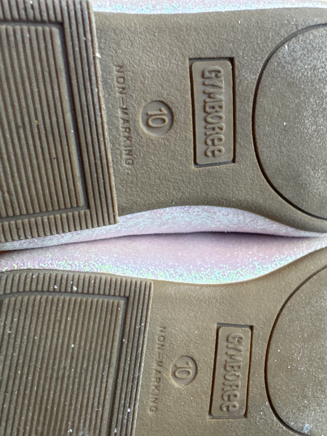Gymboree Pink Glitter Mary Jane Shoes Size 10 - photo 2