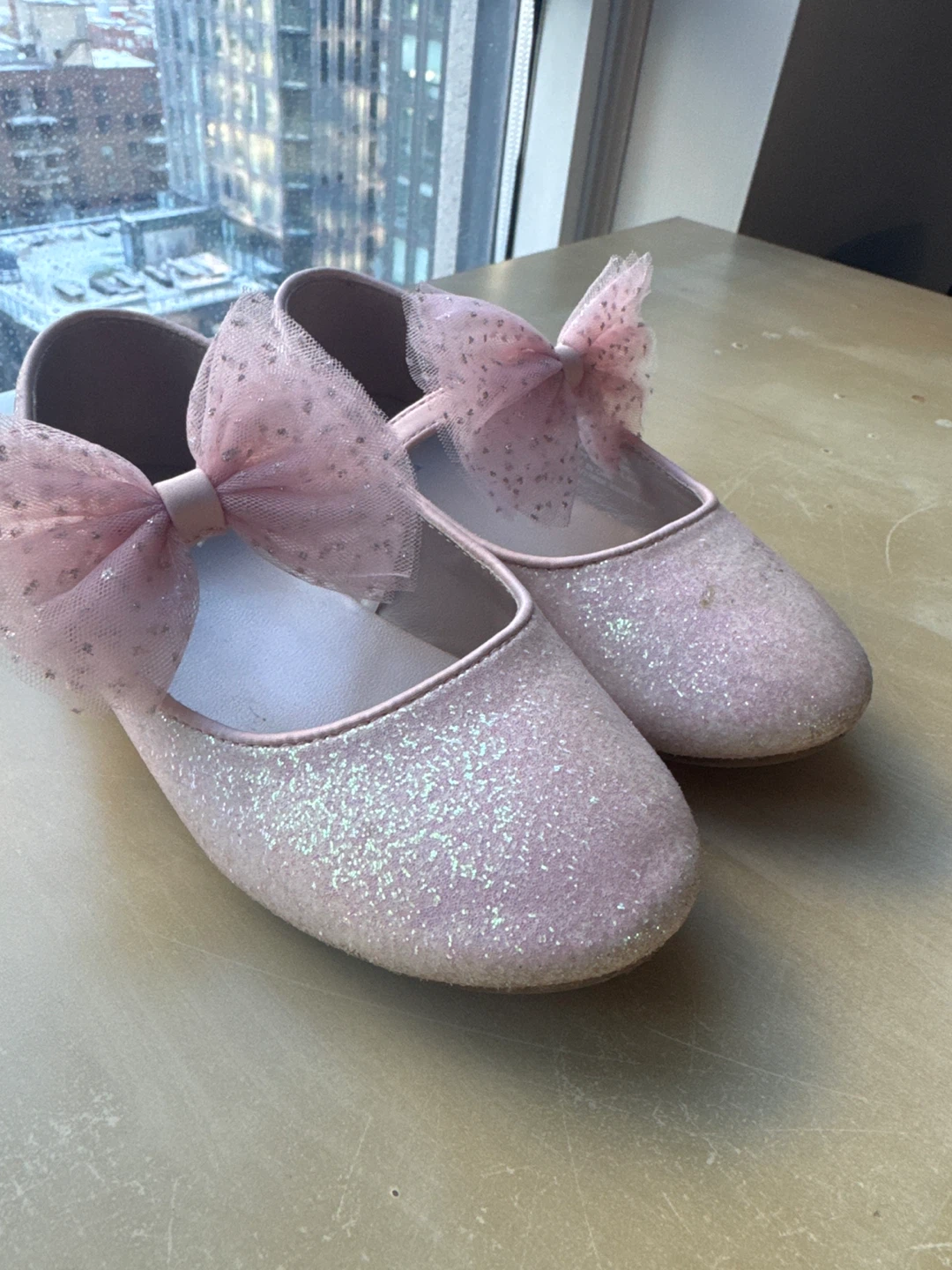 Gymboree Pink Glitter Mary Jane Shoes Size 10