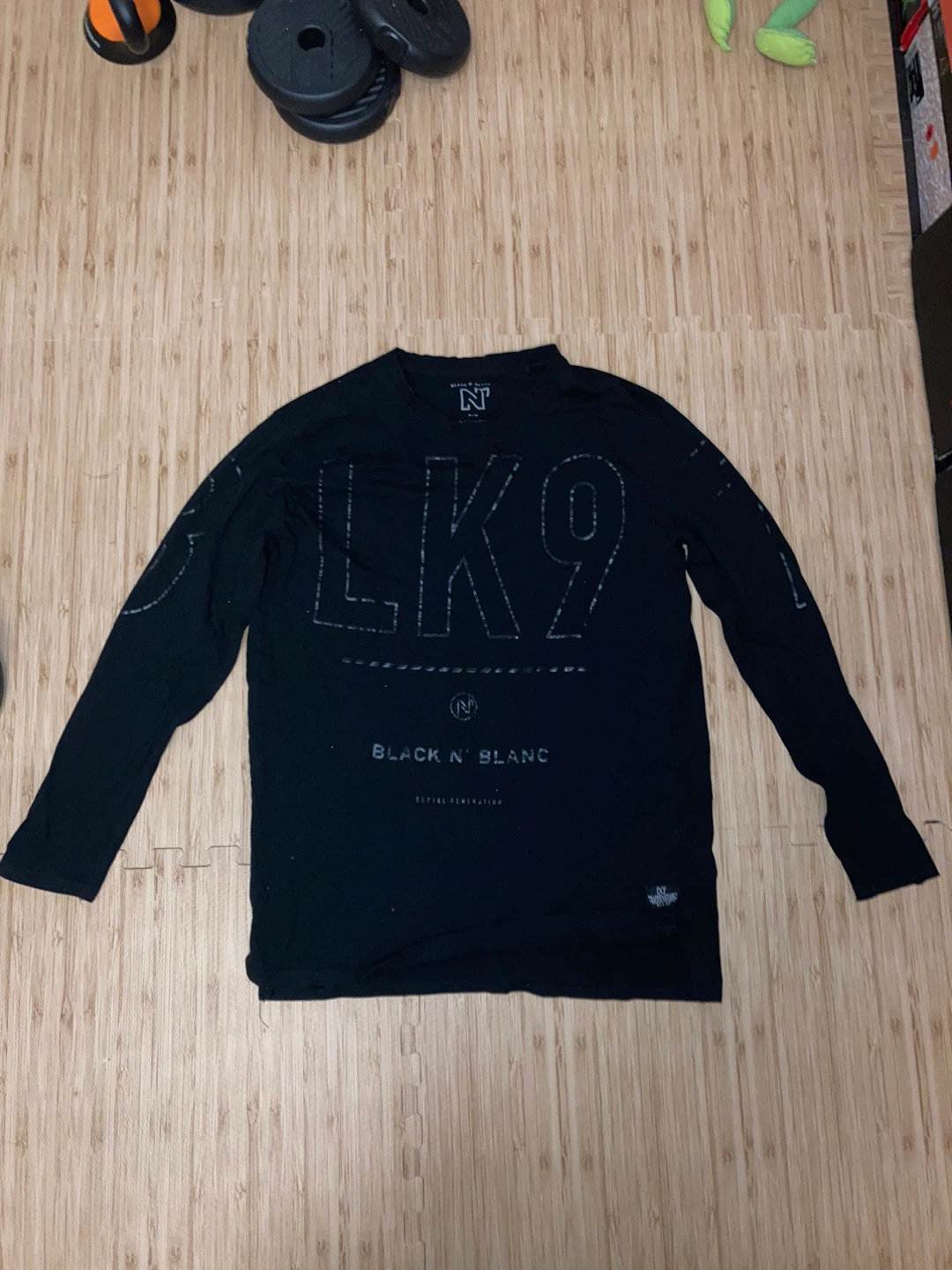 Black n Blanc long sleeve black shirt