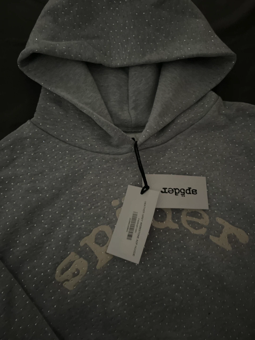 Sp5der Rhinestone Hoodie - photo 4