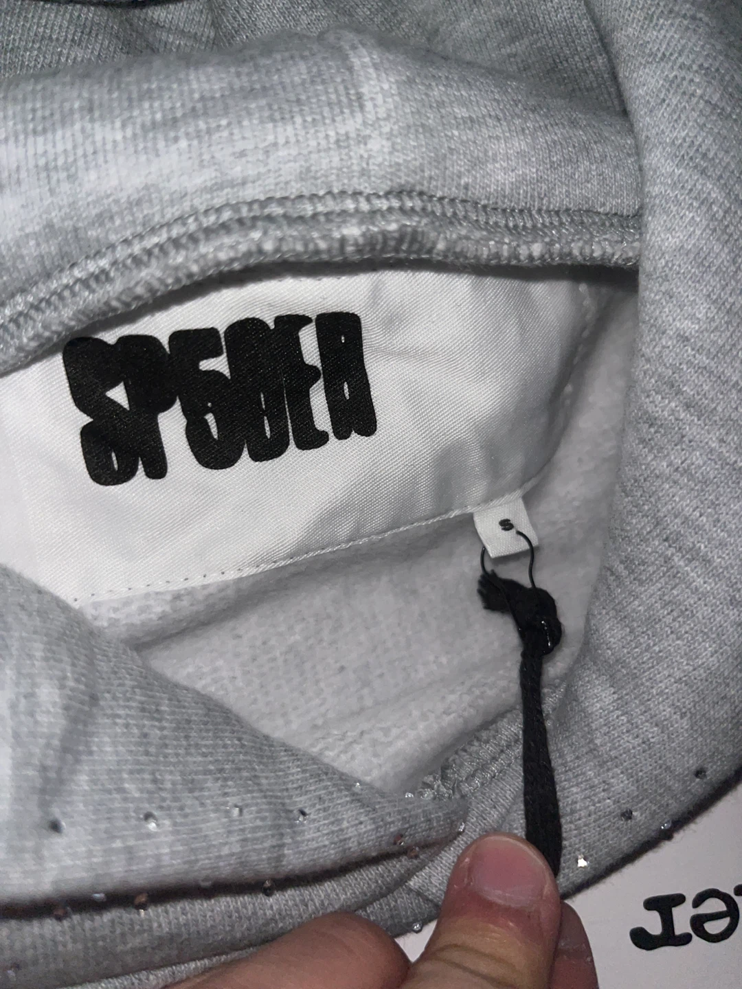Sp5der Rhinestone Hoodie - photo 5