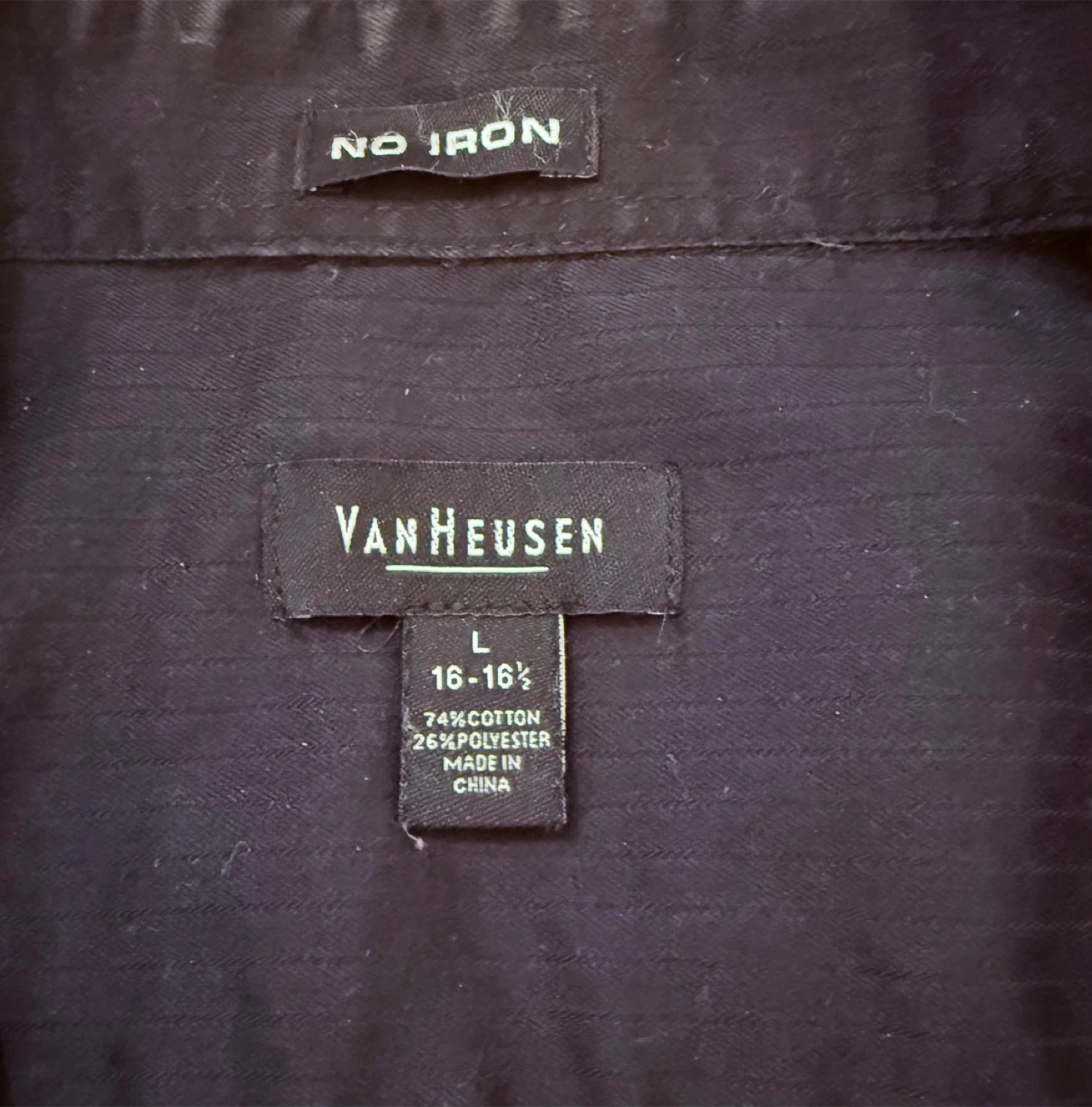 Van Heusen Men's Black Dress Shirt - photo 5