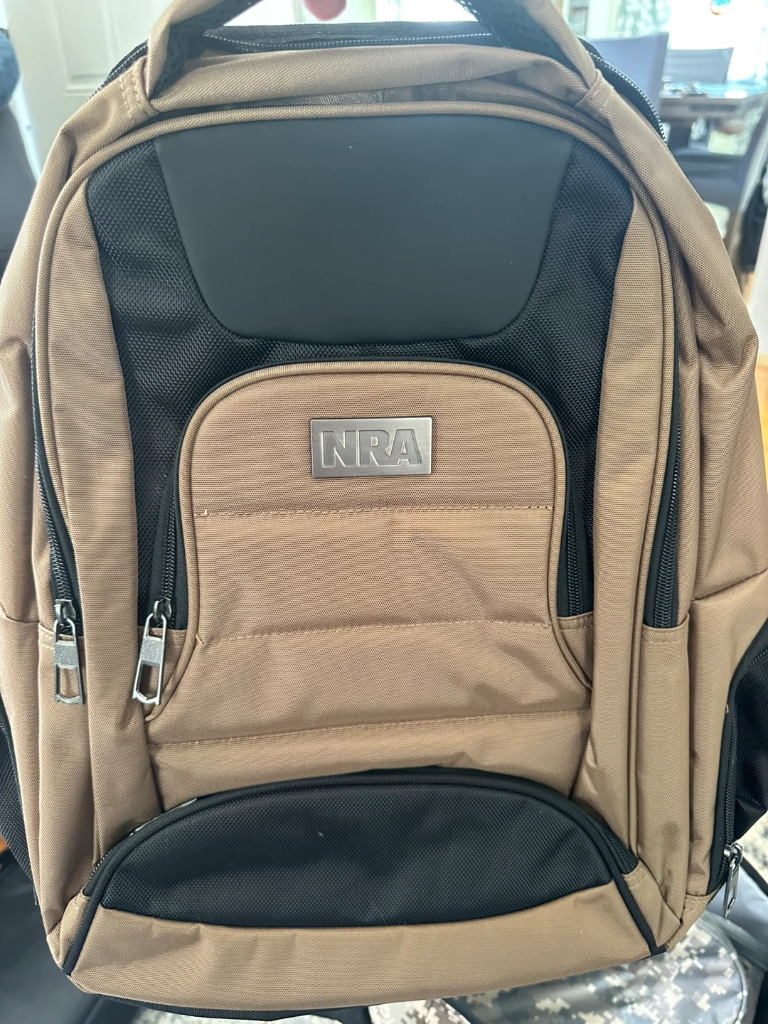 NRA Tan & Black Backpack - photo 3