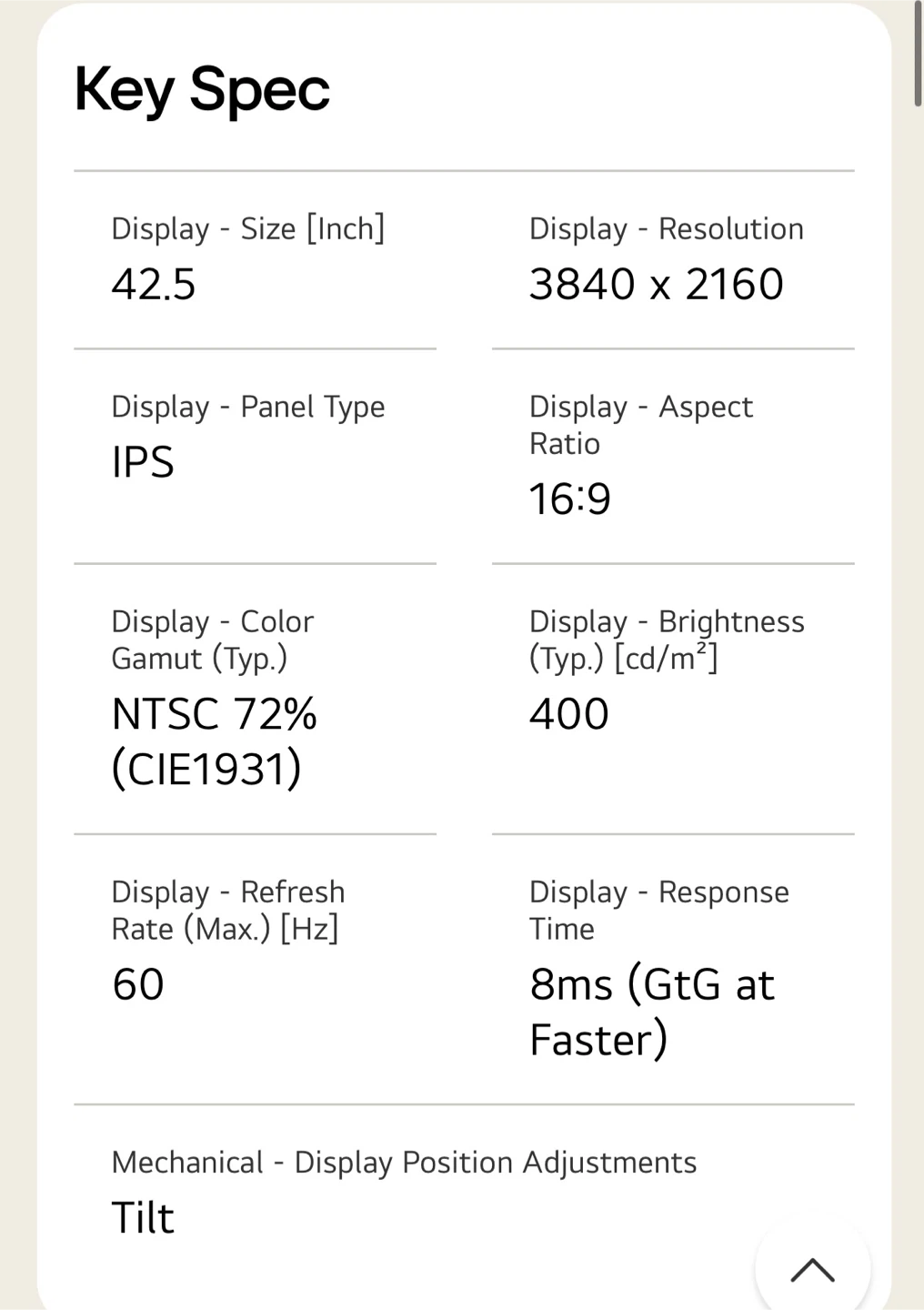 LG 42.5” 4K UHD IPS Monitor – Fully Functional - photo 3