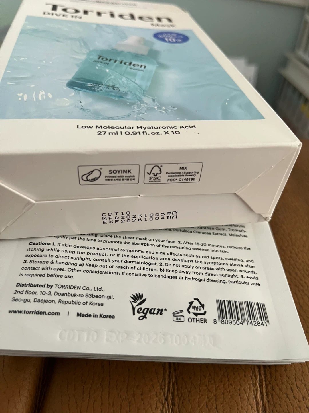 Torriden DIVE IN Low Molecular Hyaluronic Acid Mask Sheet - photo 3