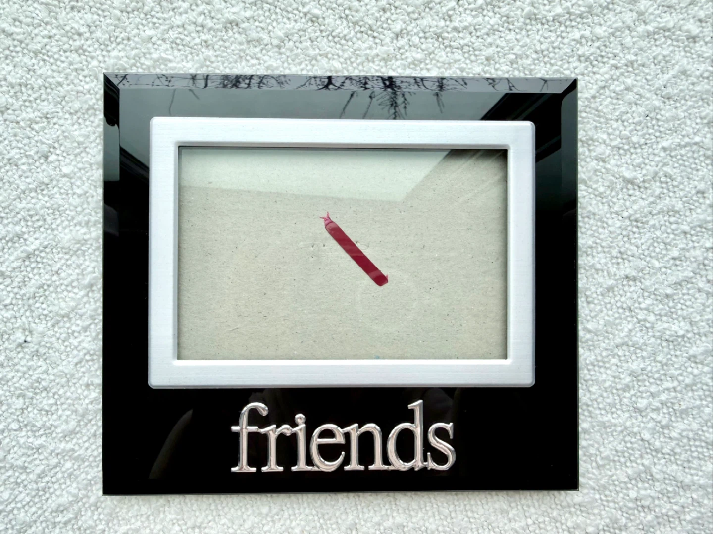Black and Silver Tone Friends Picture Frame Holds