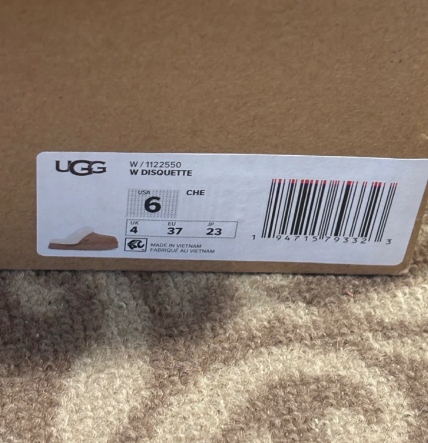 UGG W Disquette Slippers - Size 6 - photo 3