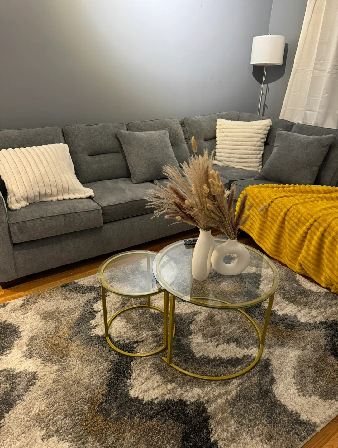 Gray Sectional Sofa with Chaise - photo 2