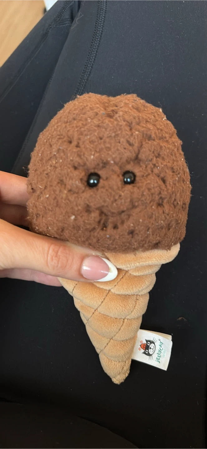 Jellycat Chocolate Ice Cream Cone Plush
