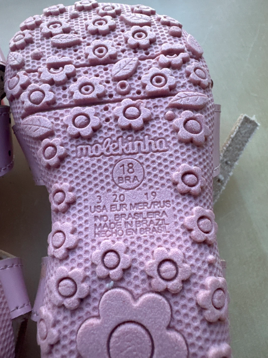 Molekinha Pink Bow Sandals - Size 18 BRA - photo 2