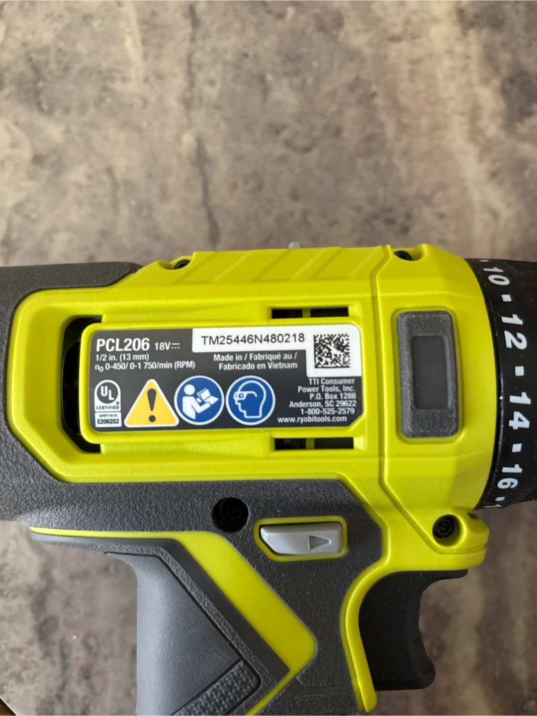 Ryobi PCL206 18V Cordless Drill/Driver - photo 2