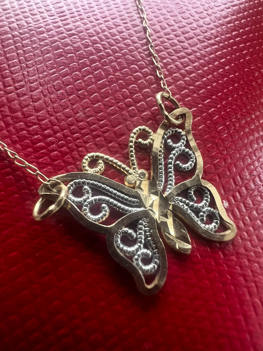 10K Gold Butterfly Necklace