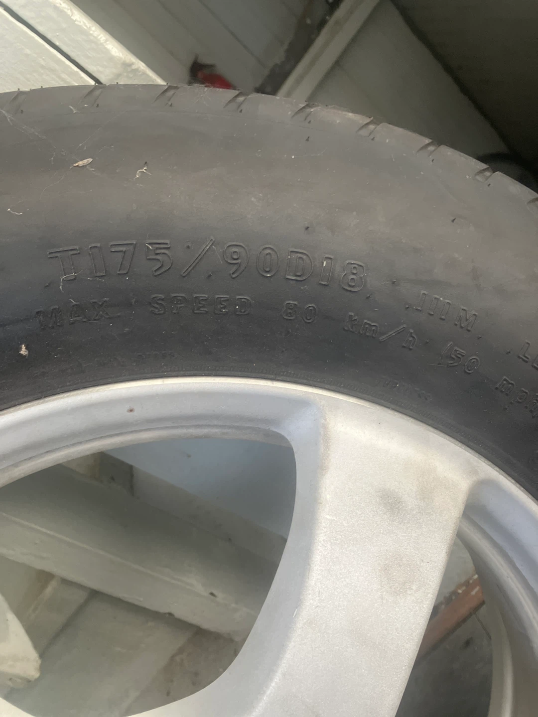 T175/90D18 Tire on Alloy Wheel - photo 3