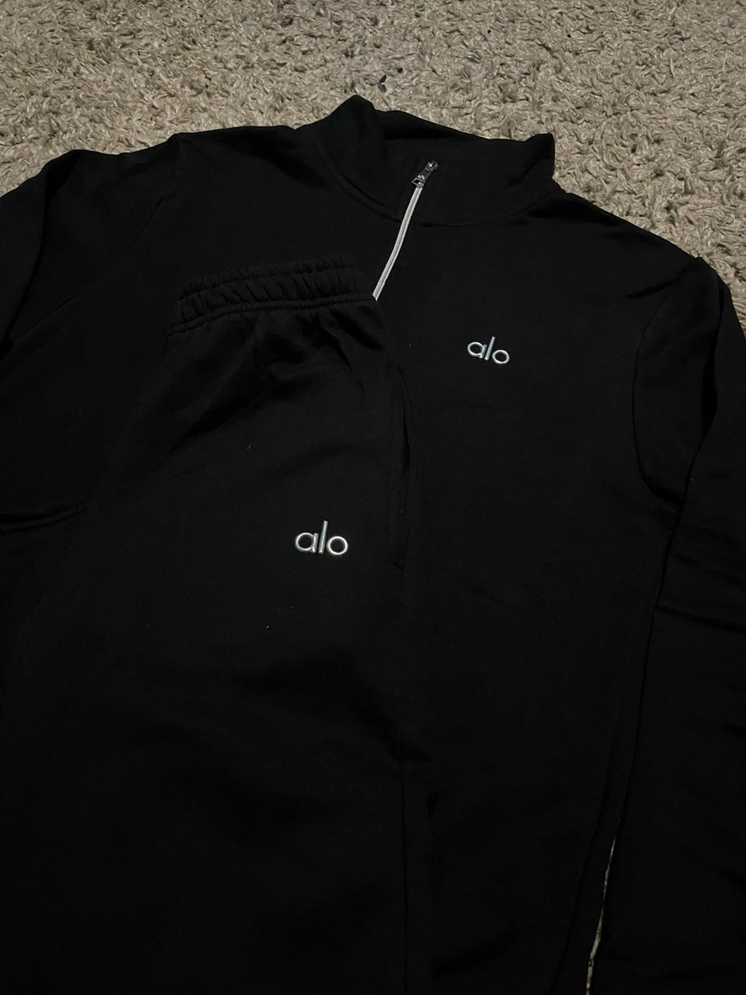 Alo Yoga Black Track  Pants