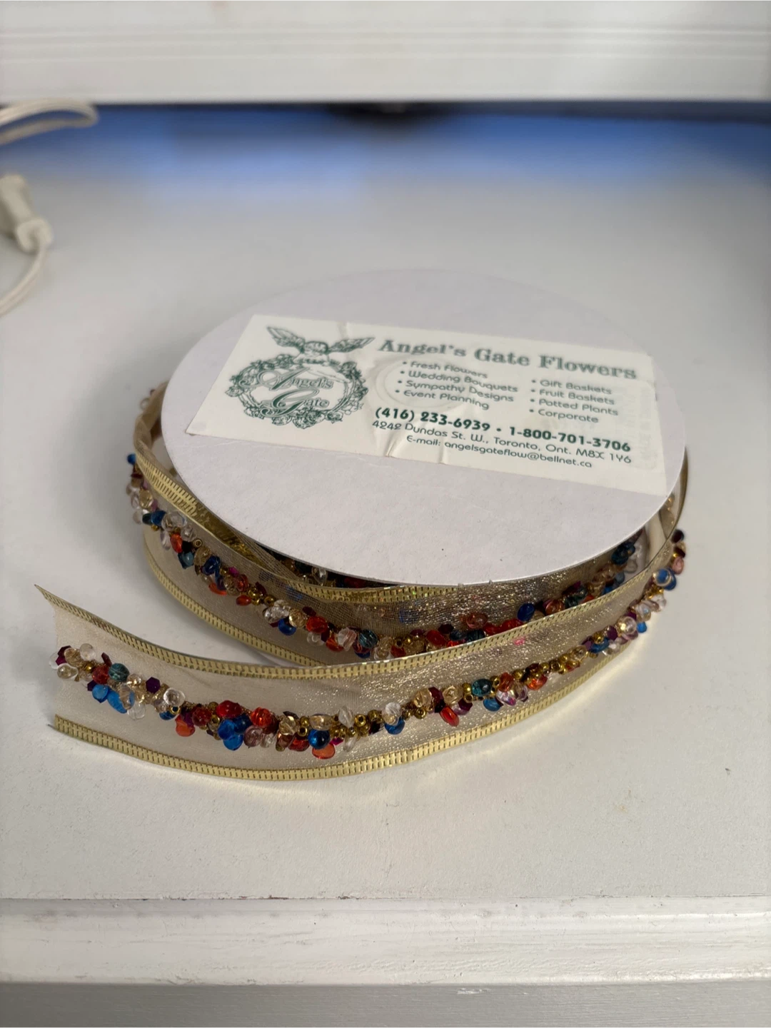 🏆Angel's Gate Flowers Beaded Ribbon