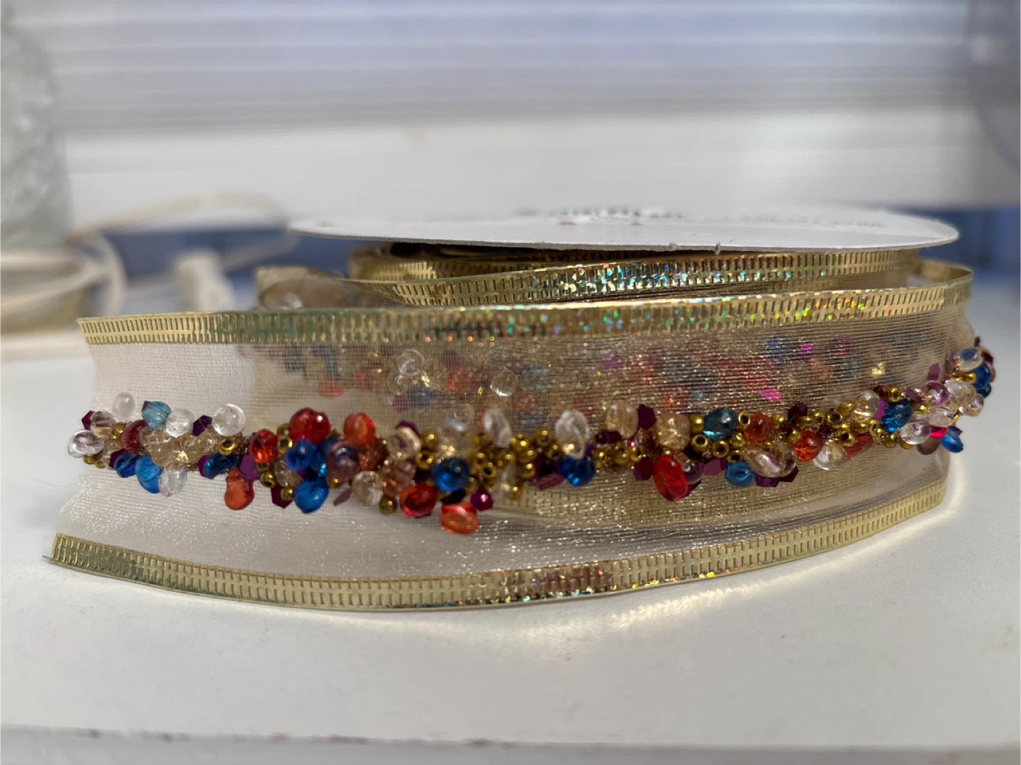 🏆Angel's Gate Flowers Beaded Ribbon - photo 2