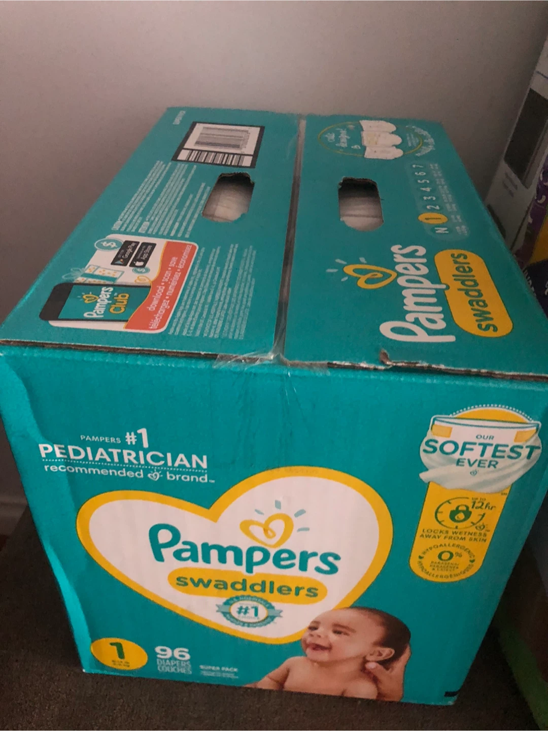 Pampers Swaddlers Diapers Size 1 - 96 Count