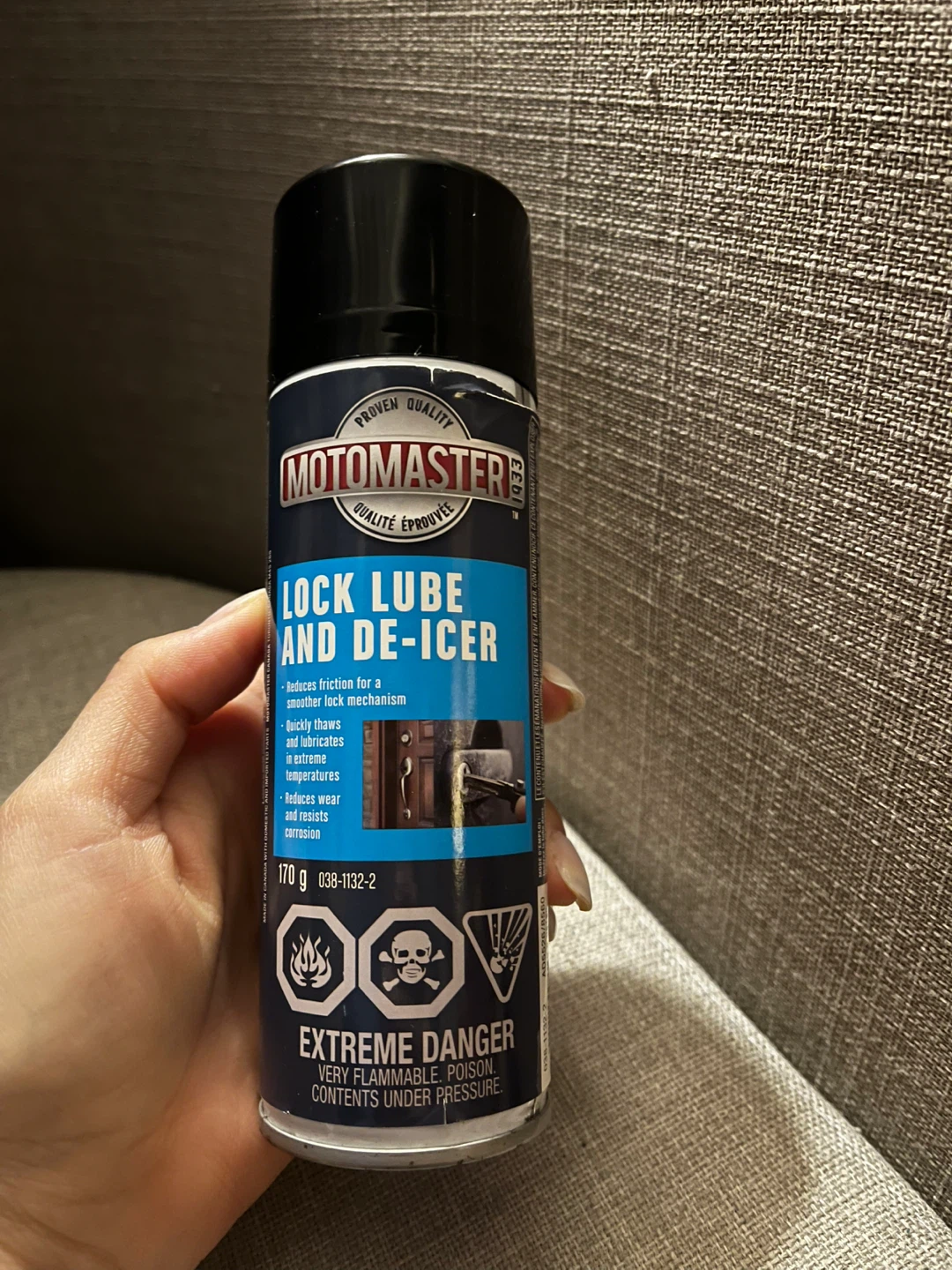 🏆 Motomaster Lock Lube and De-Icer Spray - 170g - photo 2