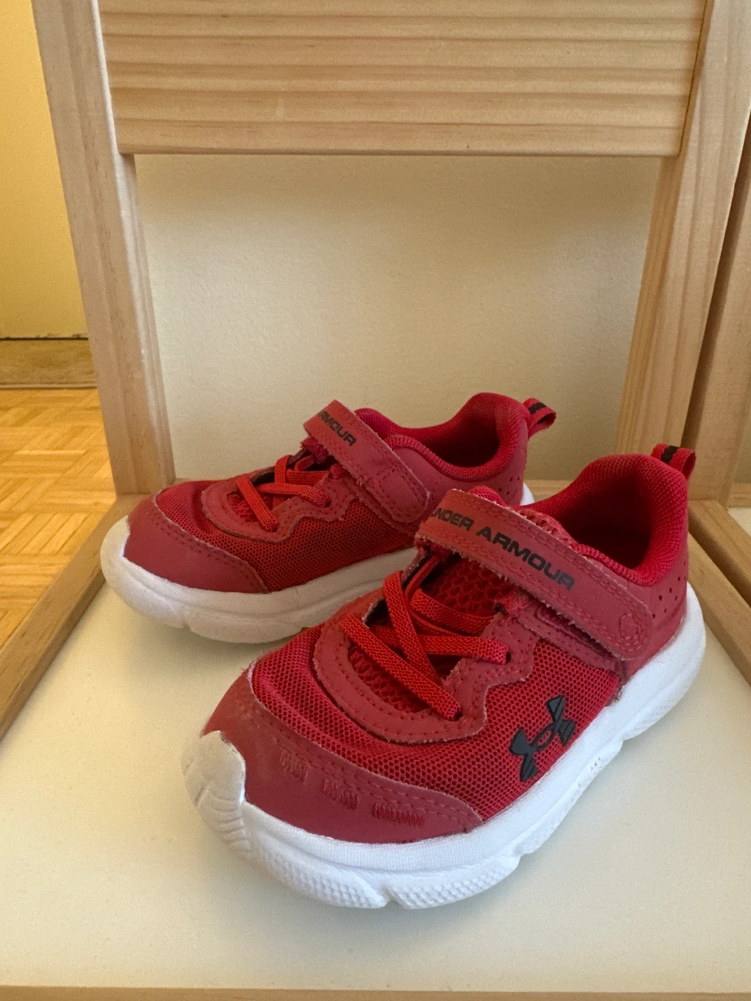 Under Armour Red Toddler Shoes. US 9K