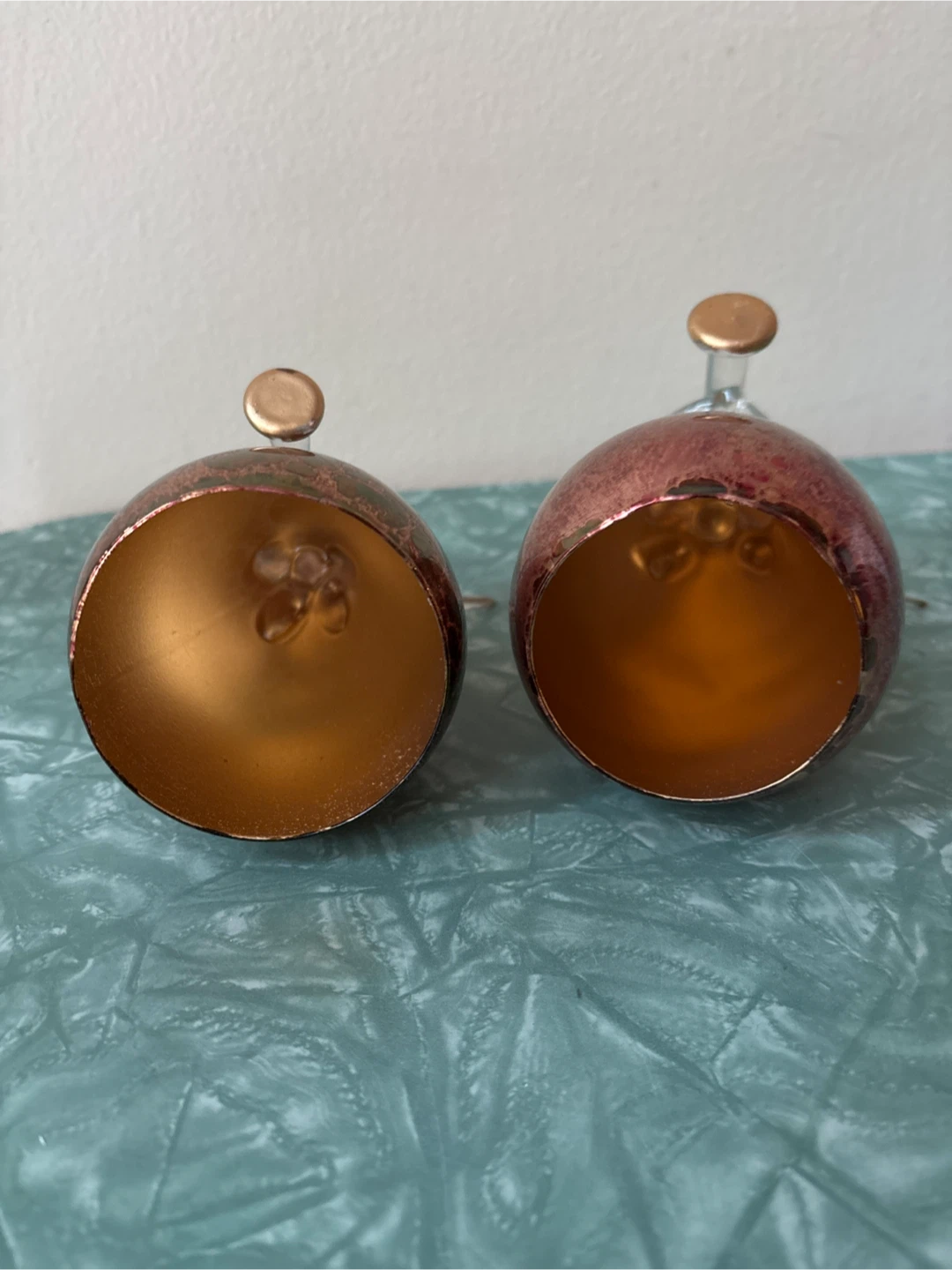 🏆Set of 2 Glass Angels with Trumpets - photo 3