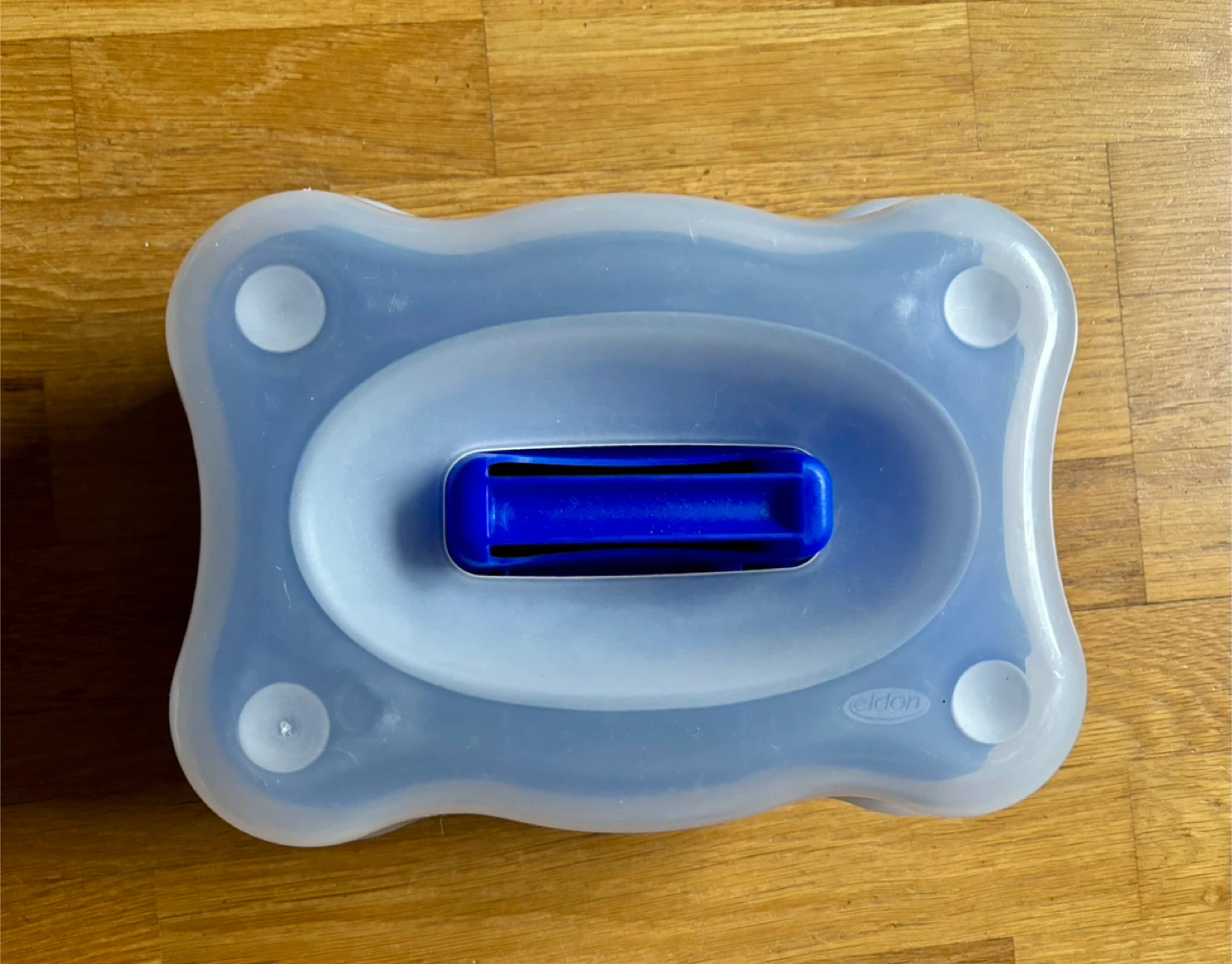 Eldon Blue and Translucent Storage Container with Handle