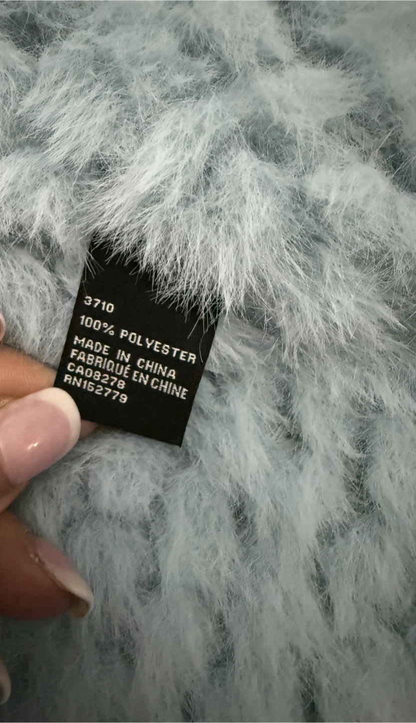 D. Fiorenza Faux Fur Vest Light Blue - photo 5