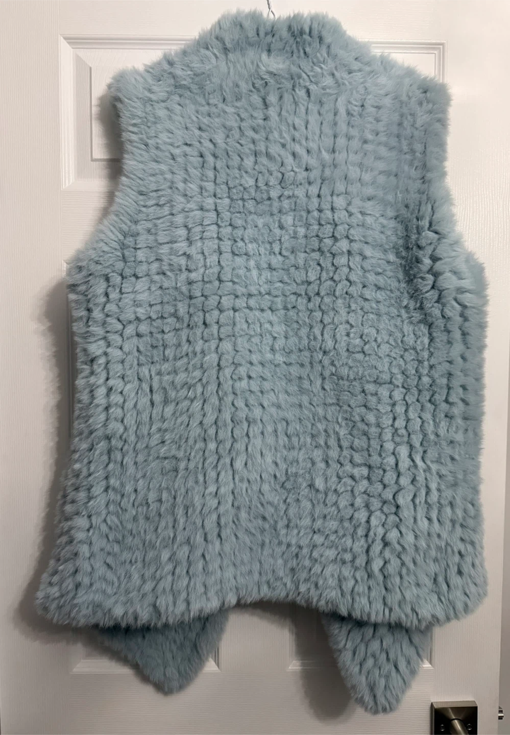 D. Fiorenza Faux Fur Vest Light Blue - photo 2