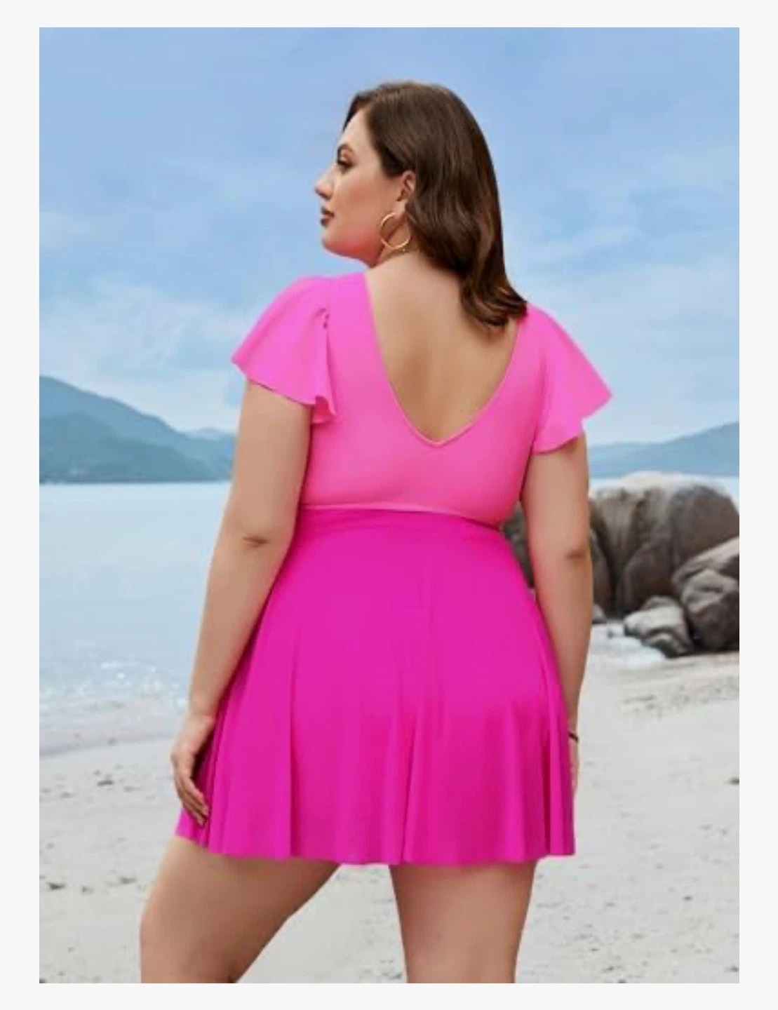 New! Blooming Jelly Tummy Control Pink & Magenta Swimdress - photo 4