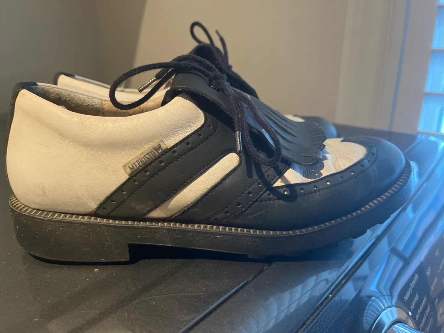 Mephisto Ladies Leather Wingtip Golf Shoes - photo 3