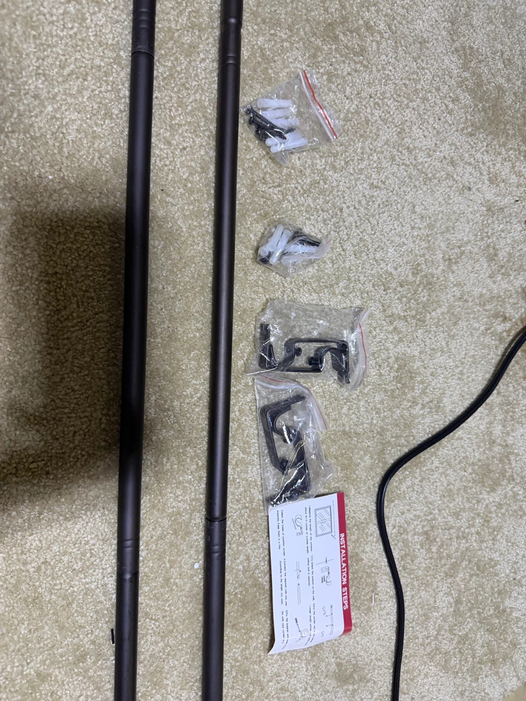 Curtain Rods 2 Pack 5/8 inch for 30 and 45 inches - photo 5