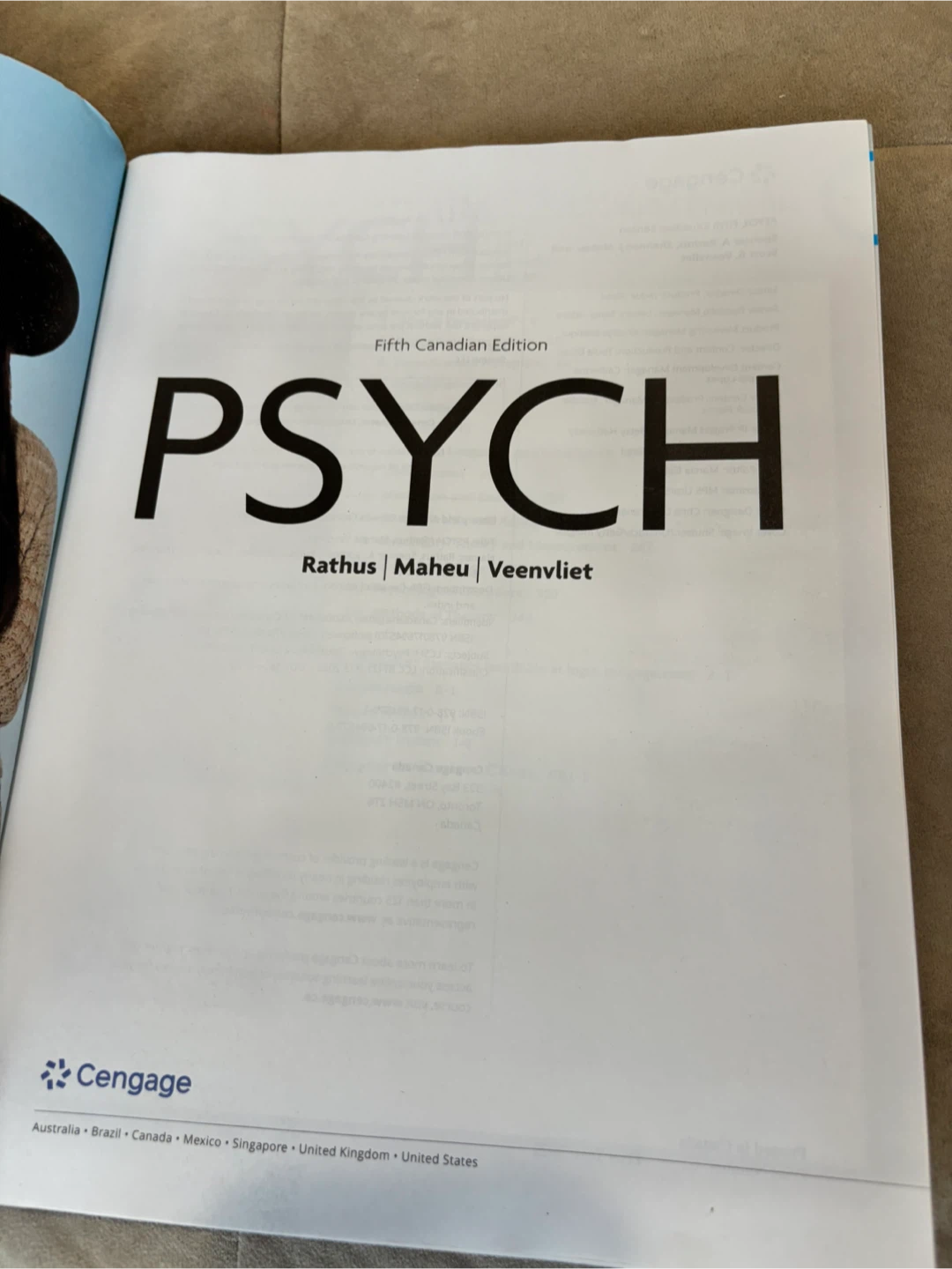 Psych Fifth Canadian Edition Textbook - photo 3