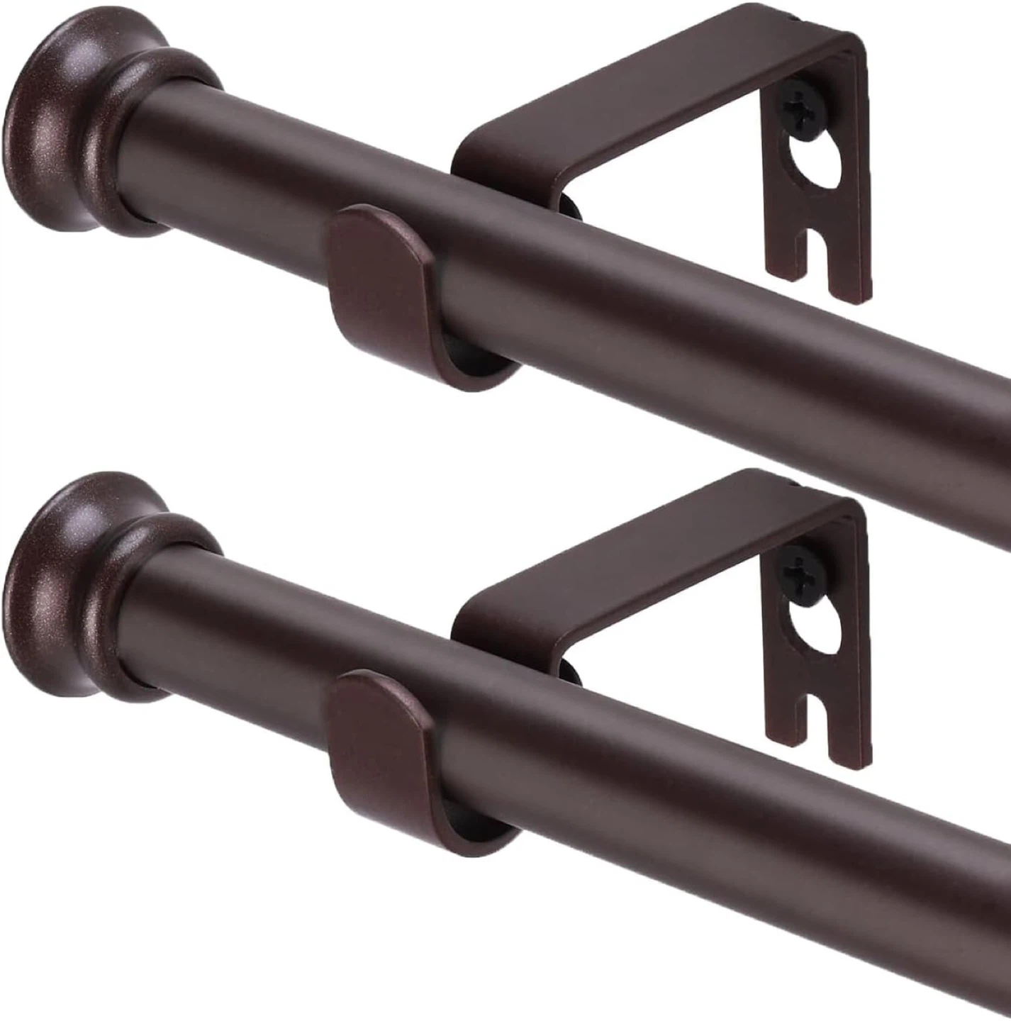 Curtain Rods 2 Pack 5/8 inch for 30 and 45 inches