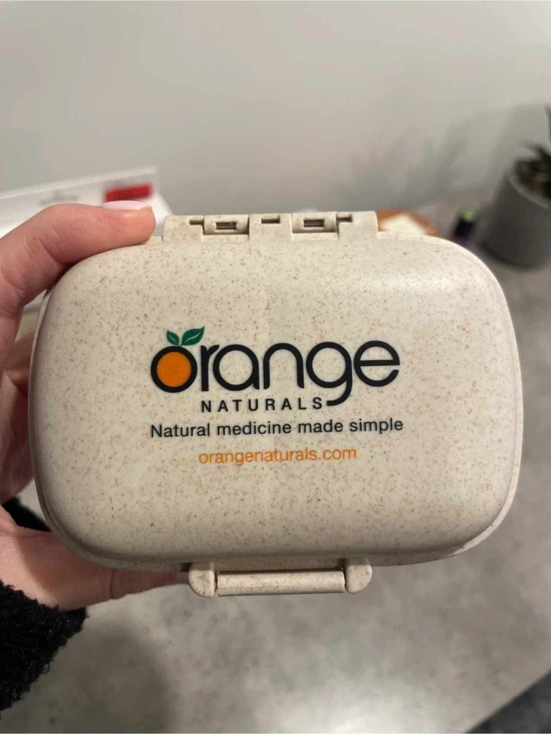 🧡 Orange Naturals Pill Organizer