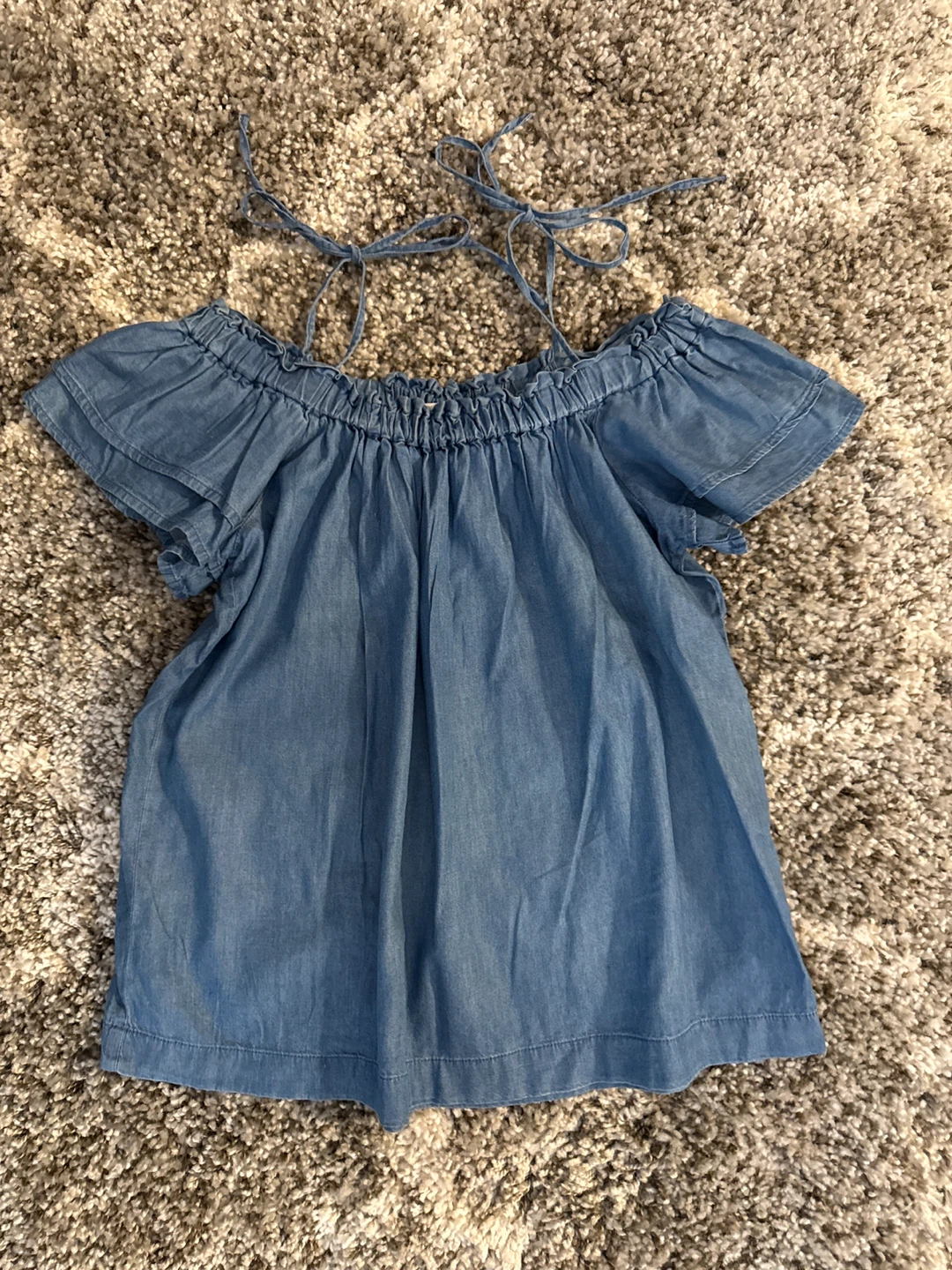 LOFT Off-the-Shoulder Denim Top