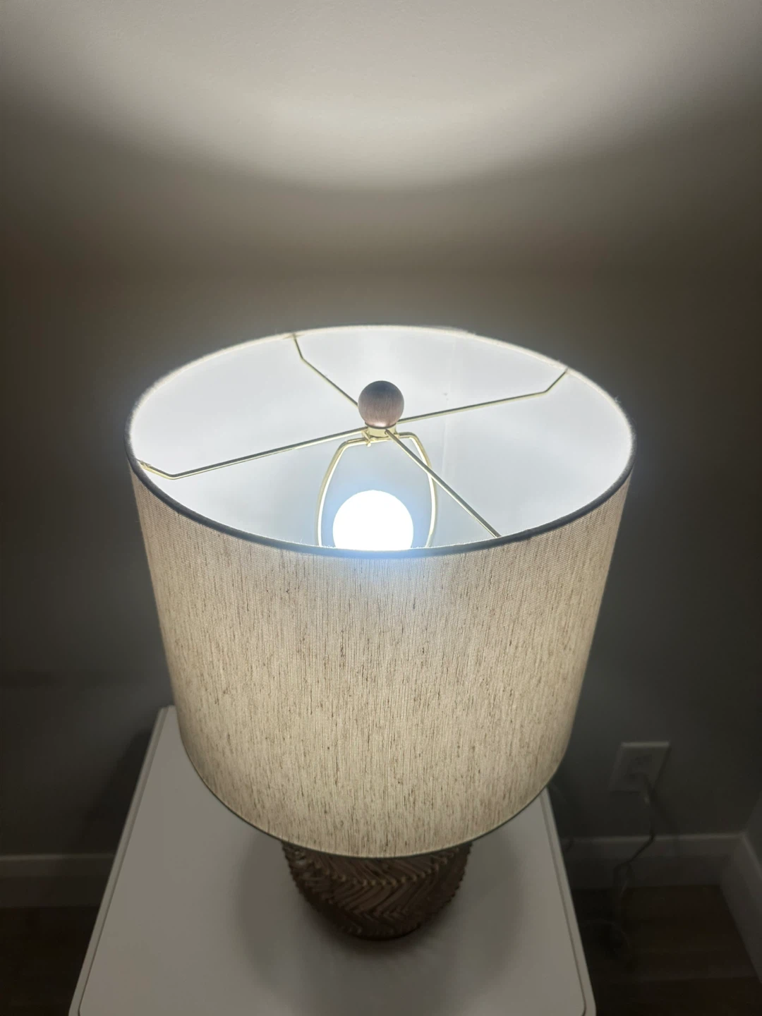 Set of 2 Woven Rattan Table Lamp with Neutral Shade - photo 3