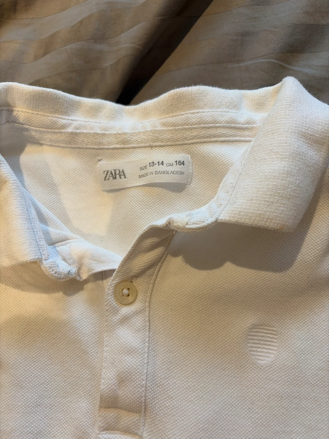 White Zara Polo Shirt - Size 13-14 Years - photo 2