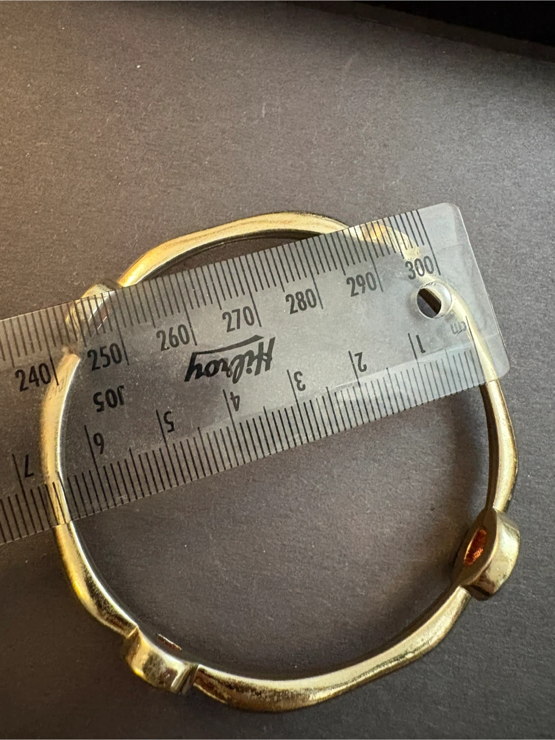 Set of 3 Gold-Tone Bracelets with Red Gems - photo 3