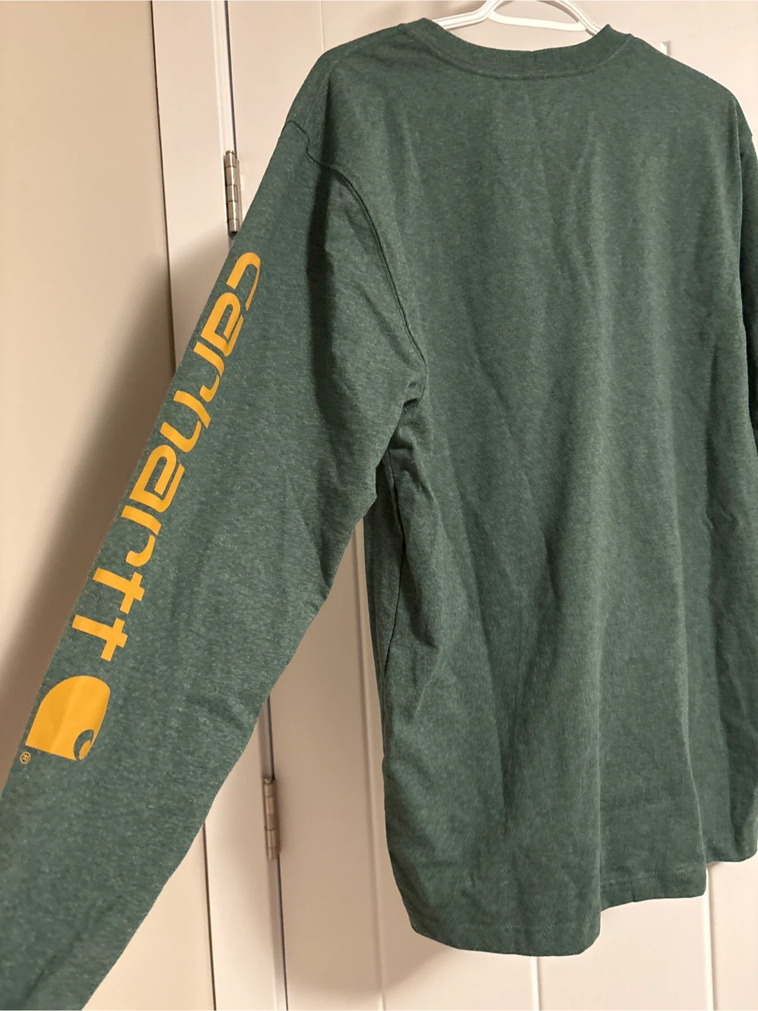 Small Carhartt Men's Loose Fit Long Sleeve Shirt - Green, Size S - photo 3