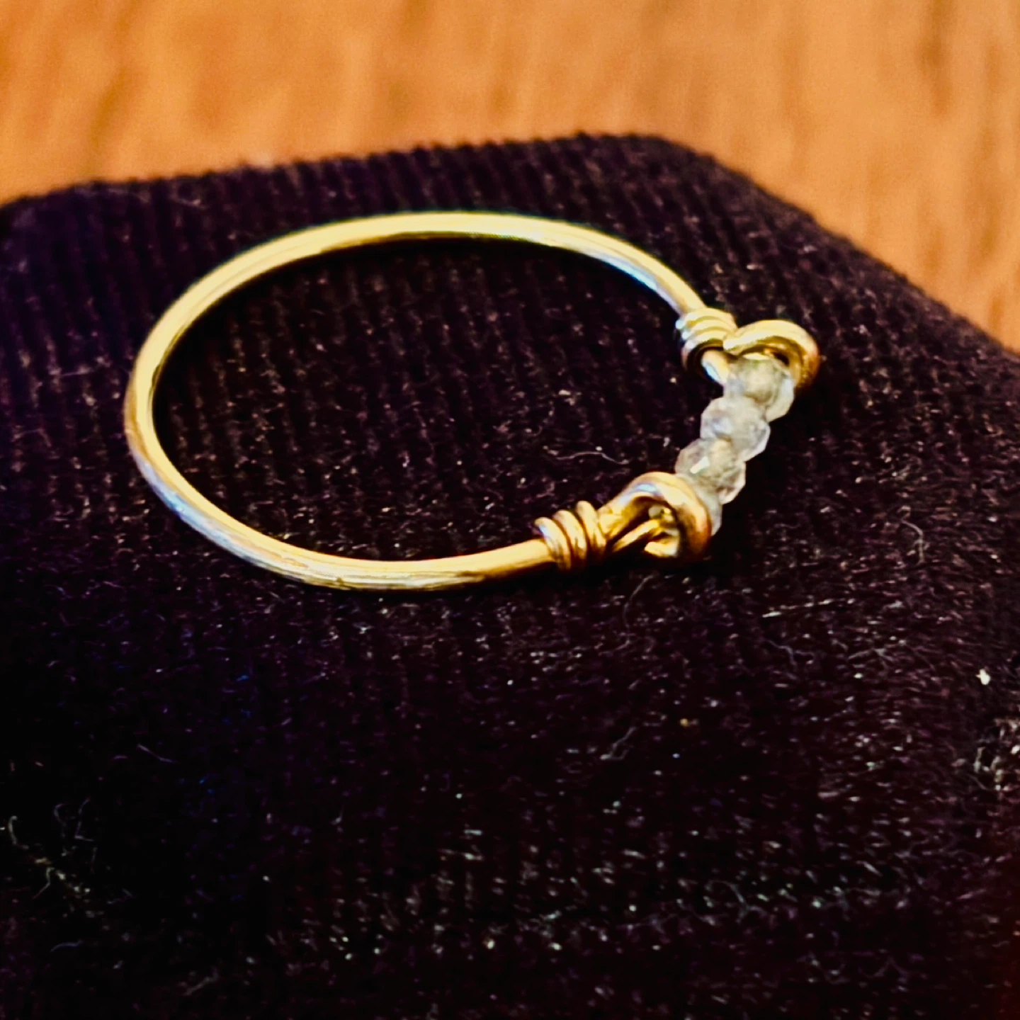 10k Gold Ring with Purple Sapphires