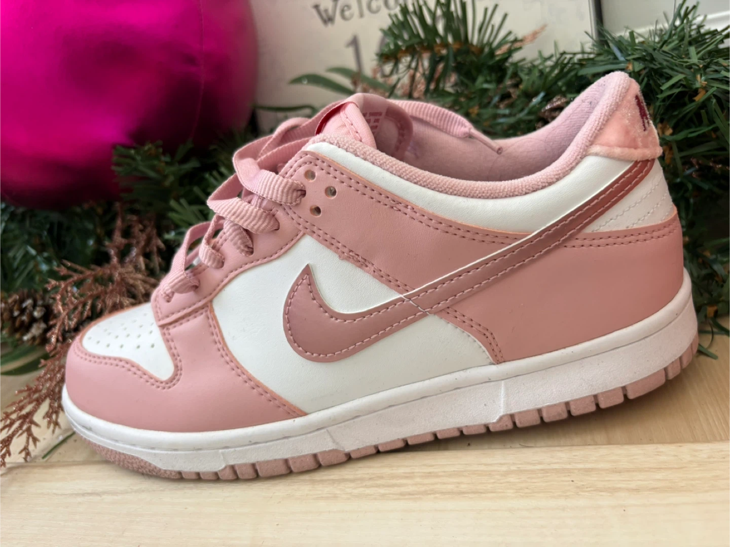 Nike Pink Velvet Dunks - photo 3