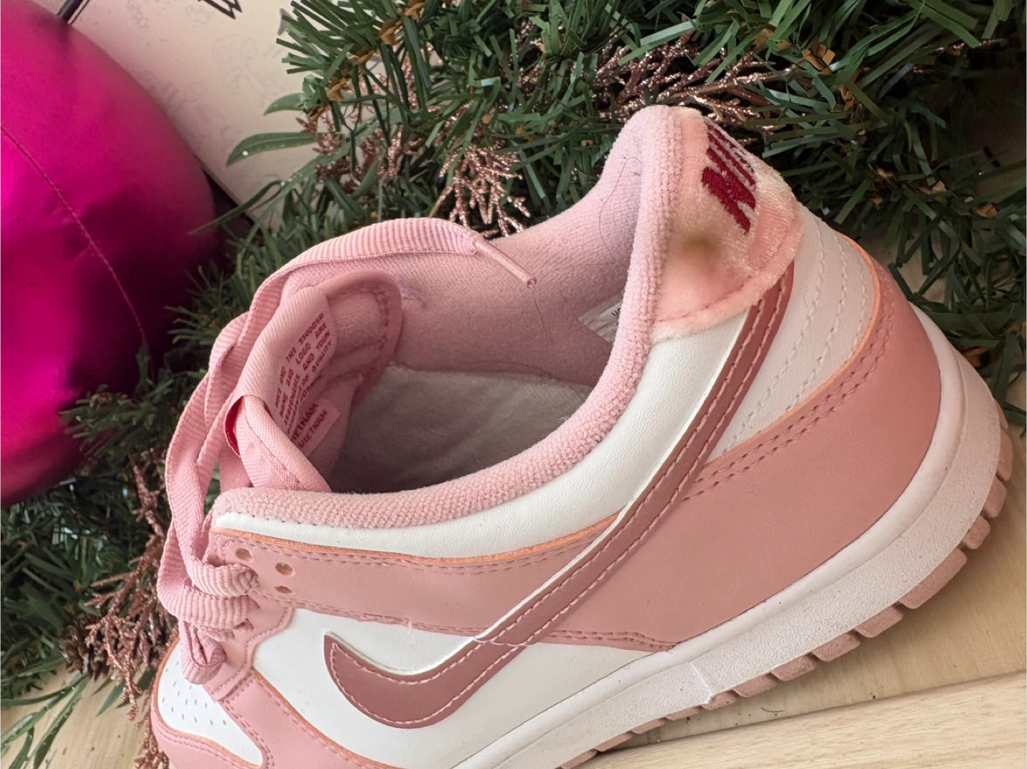Nike Pink Velvet Dunks - photo 5