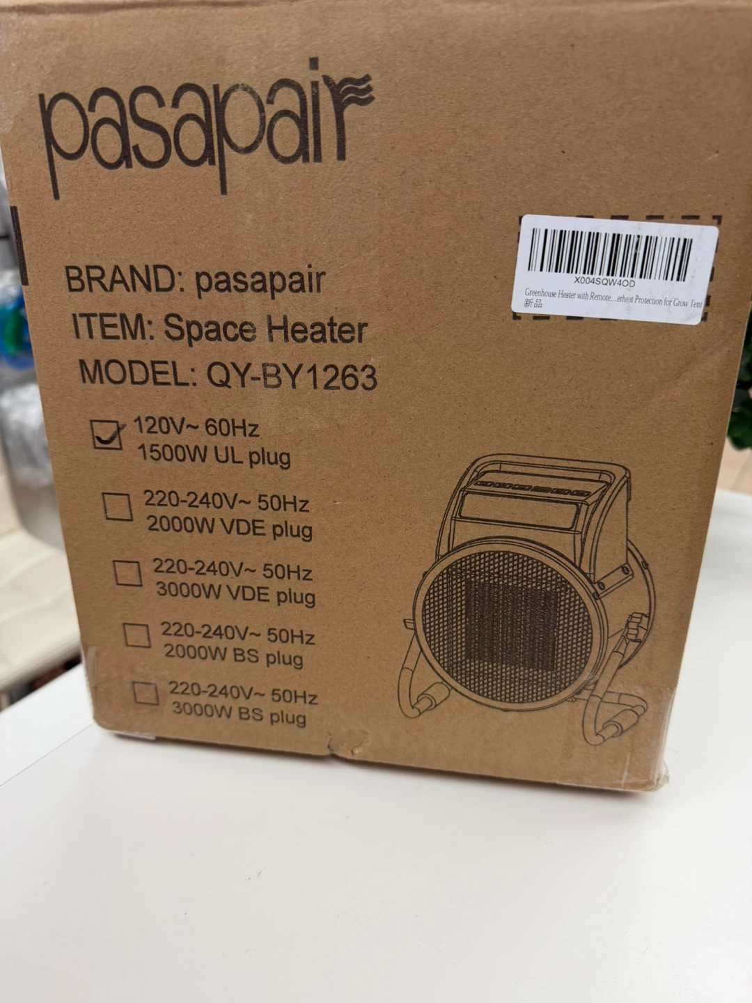 Heater with Remote, 1500W - photo 4