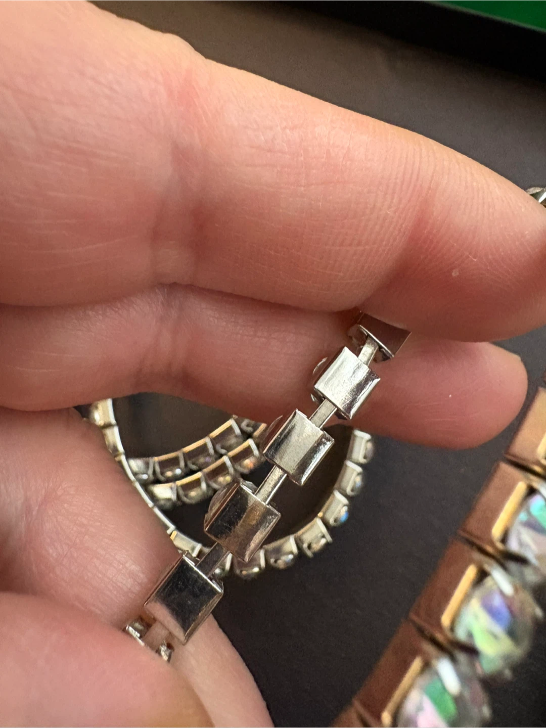 Vintage Sparkly Crystal Stretchy Bracelet Set - photo 3
