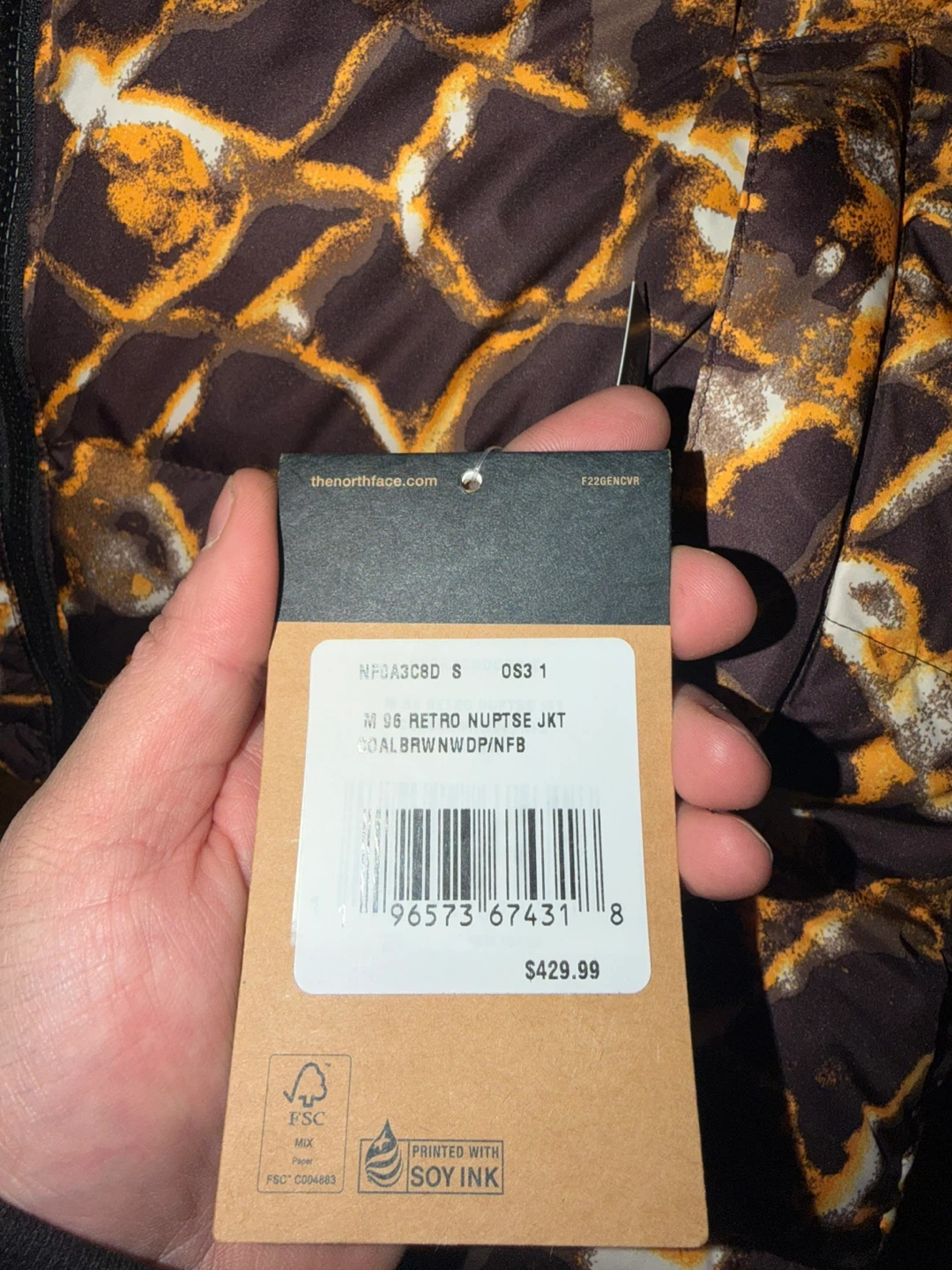 The North Face 1996 Retro Nuptse Jacket Coal Brown - photo 2
