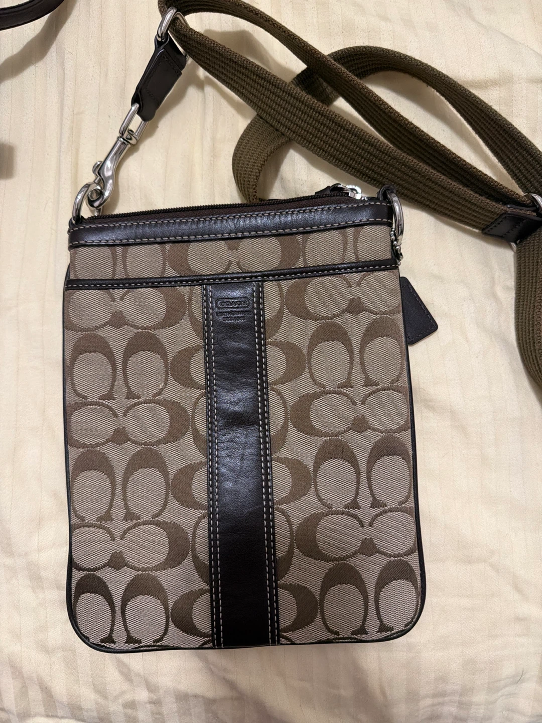 Coach Monogram Canvas Crossbody Bag